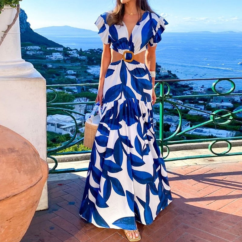 Leaky Waist Long Dress