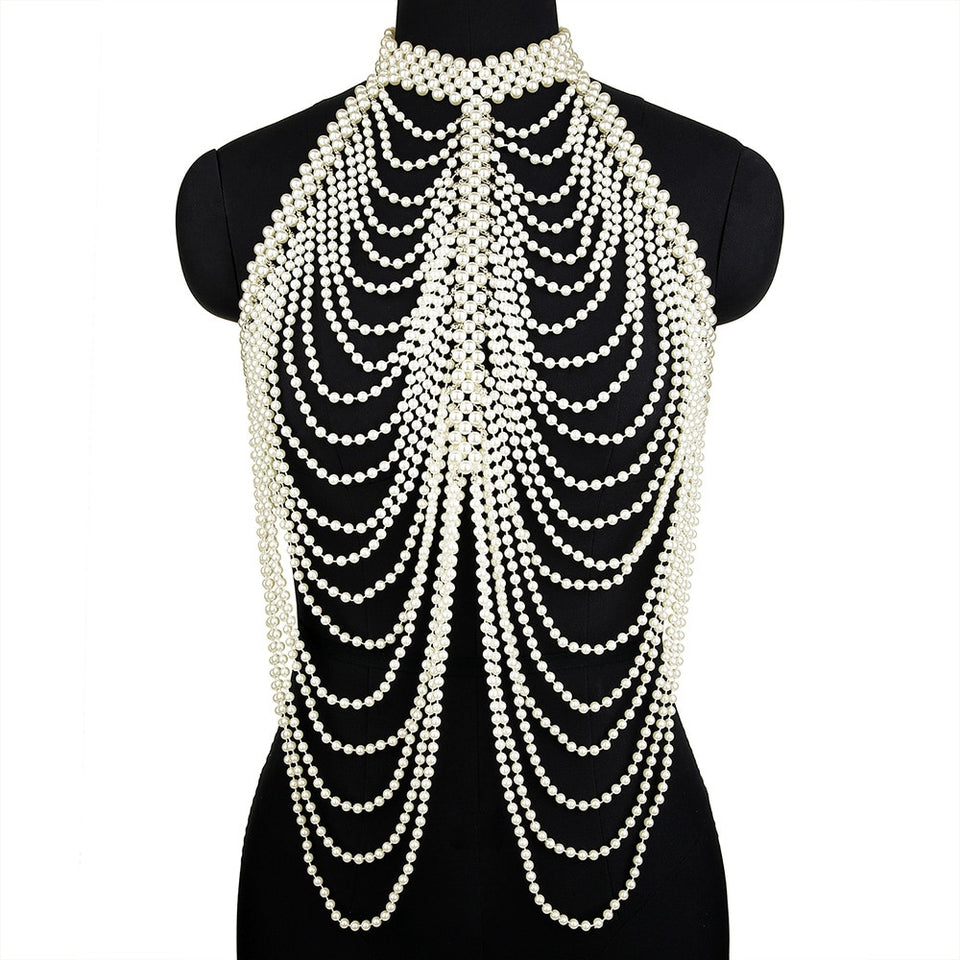 Pearl Body Chain - Veira Trending Shop