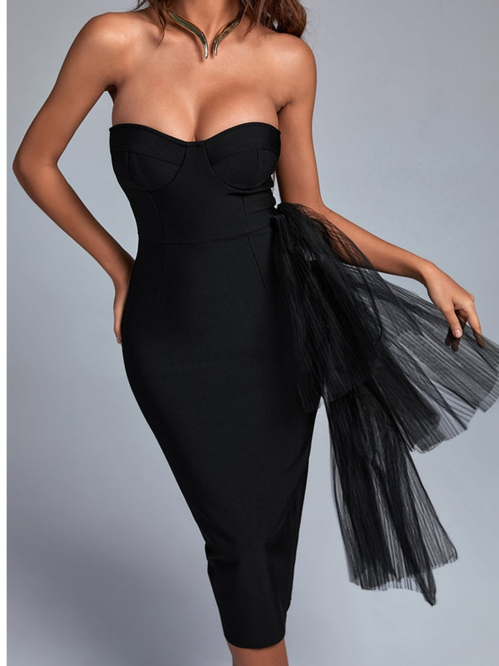 Off Shoulder Bandage Dress - Veira Trending Shop
