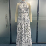 Sleeveless Art Print Jumpsuit