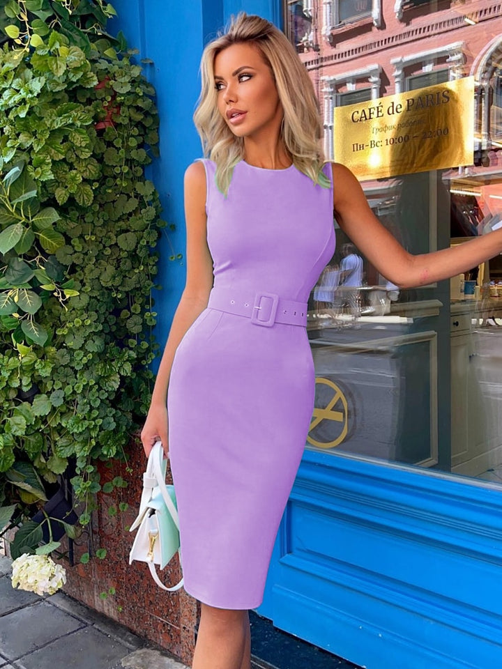 Sexy Belt Waist Bandage Dress