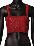 Bling Rhinestones Party Crop Top - Veira Trending Shop