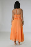 Halter Top + Maxi Skirt 2pcs Set