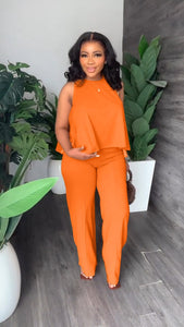 Straight Pants 2pcs Set