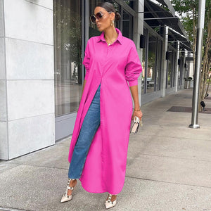 White Shirt Long Dress