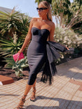 Off Shoulder Bandage Dress - Veira Trending Shop
