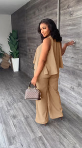 Straight Pants 2pcs Set