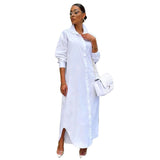 White Shirt Long Dress