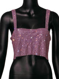 Bling Rhinestones Party Crop Top - Veira Trending Shop