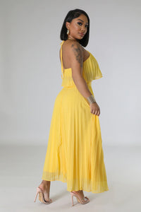 Halter Top + Maxi Skirt 2pcs Set