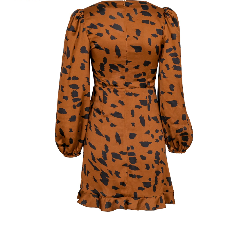 Puff Sleeve Mini Dress - Veira Trending Shop