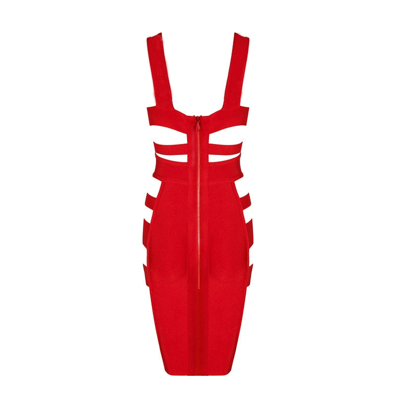 Sexy Midi Bandage Dress - Veira Trending Shop