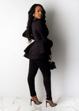 Long Sleeve Blazers 2Pcs Office Set - Veira Trending Shop