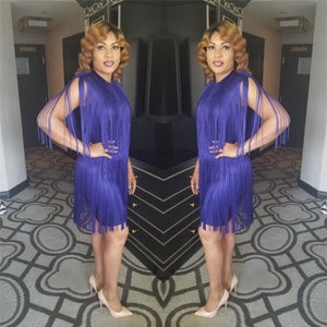 Tassel Fringe Elegant Party Dress - Veira Trending Shop