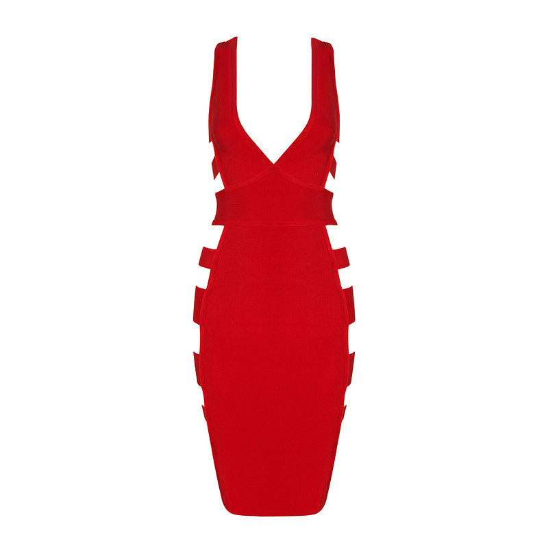 Sexy Midi Bandage Dress - Veira Trending Shop