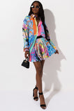 Floral Print Mini Skirt 2 Pcs Set - Veira Trending Shop