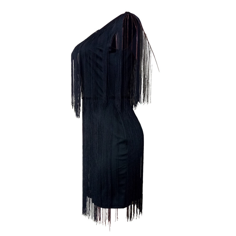 Tassel Fringe Elegant Party Dress - Veira Trending Shop