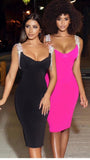 Tassel Sleeve Slip Bandage Dress - Veira Trending Shop