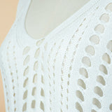 Sexy See Through Knitted Hollow Out Cover Up - Veira Trending Shop
