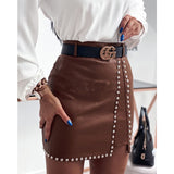 PU Leather Mini Skirt - Veira Trending Shop