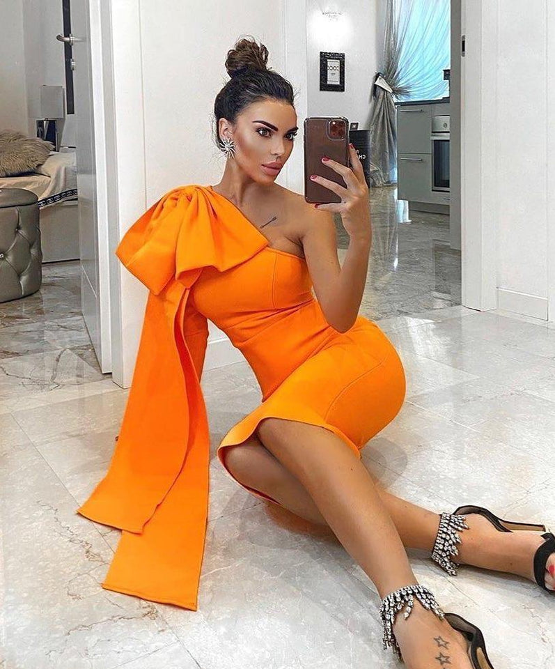 One Shoulder Bandage Dress - Veira Trending Shop