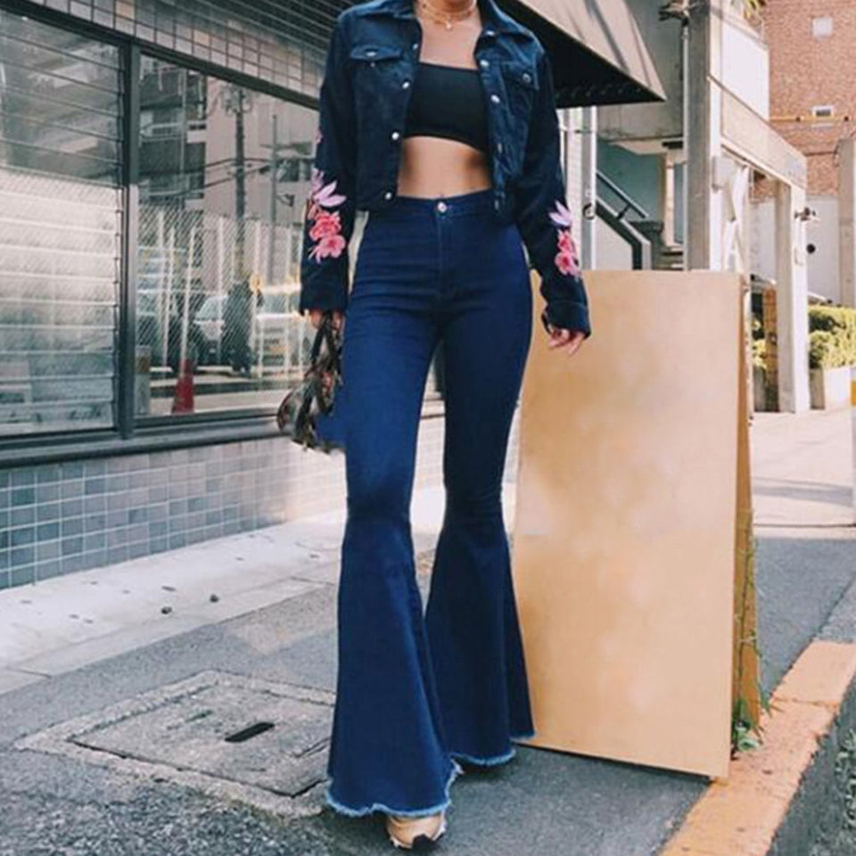 High Waist Flare Jeans - Veira Trending Shop