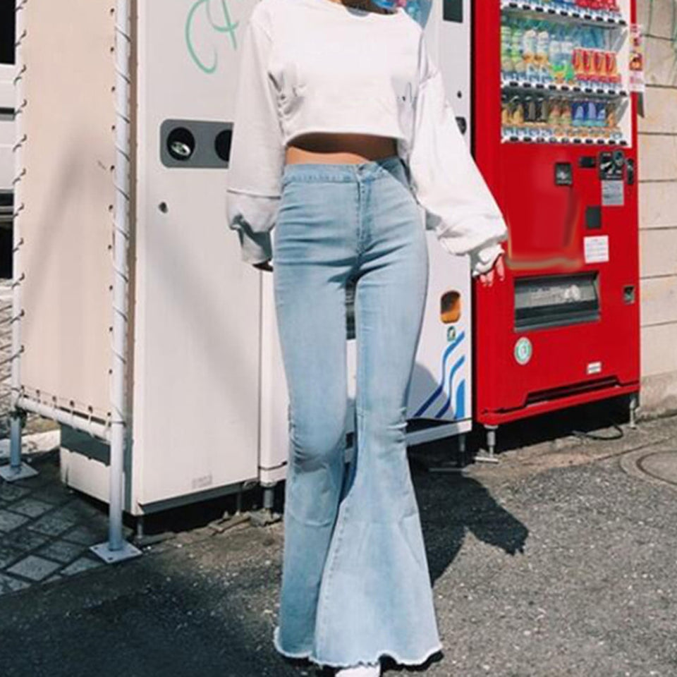 High Waist Flare Jeans - Veira Trending Shop