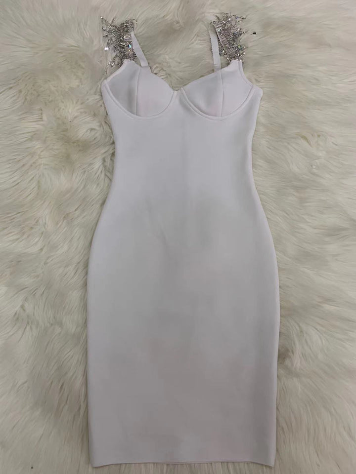 Tassel Sleeve Slip Bandage Dress - Veira Trending Shop