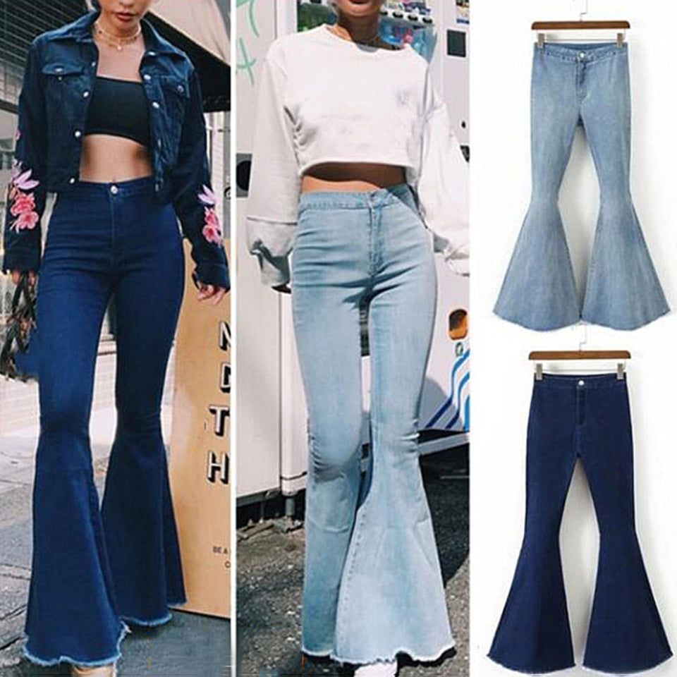 High Waist Flare Jeans - Veira Trending Shop