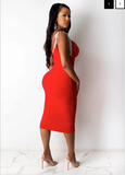 Tassel Sleeve Slip Bandage Dress - Veira Trending Shop