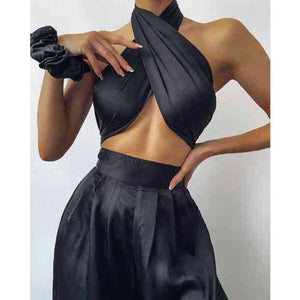 Sexy Satin Pants Set - Veira Trending Shop