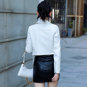 Faux Leather Outwear Blazer - Veira Trending Shop