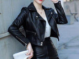 Faux Leather Outwear Blazer - Veira Trending Shop
