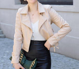 Faux Leather Outwear Blazer - Veira Trending Shop
