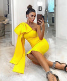 One Shoulder Bandage Dress - Veira Trending Shop