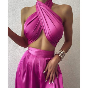 Sexy Satin Pants Set - Veira Trending Shop