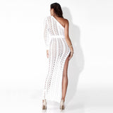 High Slit Knitted Dress - Veira Trending Shop