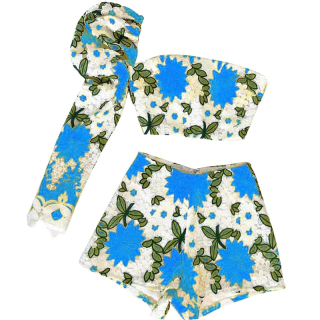 Puff Sleeve Top & Short Set - Veira Trending Shop