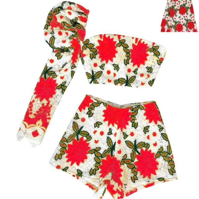Puff Sleeve Top & Short Set - Veira Trending Shop