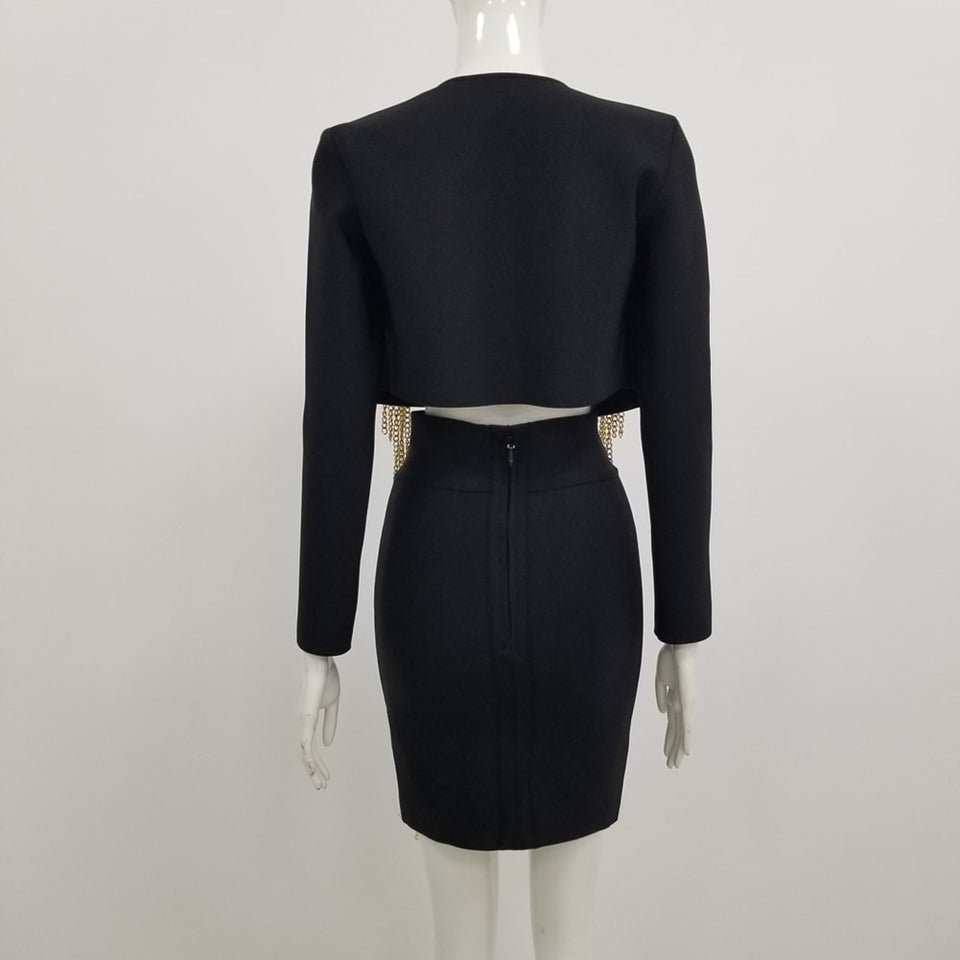 Knitted Button Chain Party Set - Veira Trending Shop