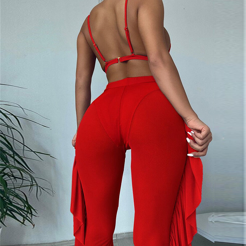 Solid Mesh 3Pcs Bikini Set - Veira Trending Shop