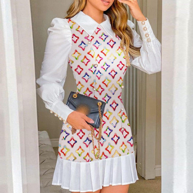 Elegant Long Sleeves Office Dress - Veira Trending Shop