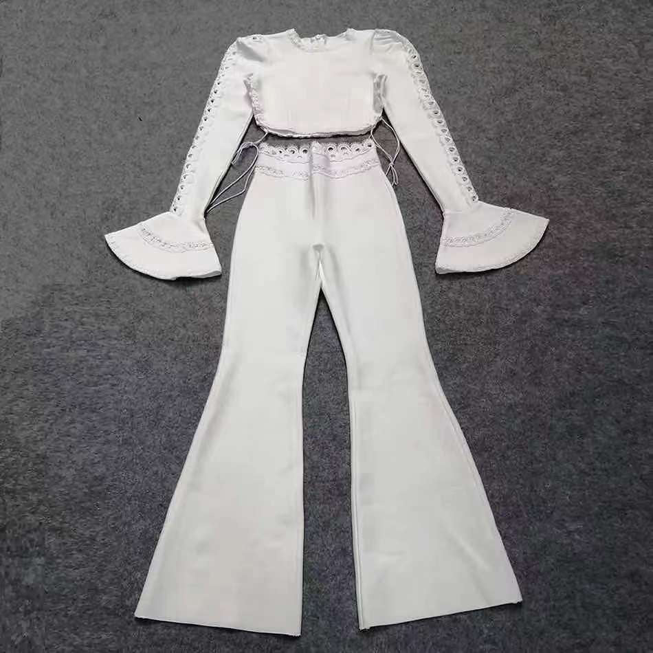 Long Sleeve 2Pcs Bandage Set - Veira Trending Shop