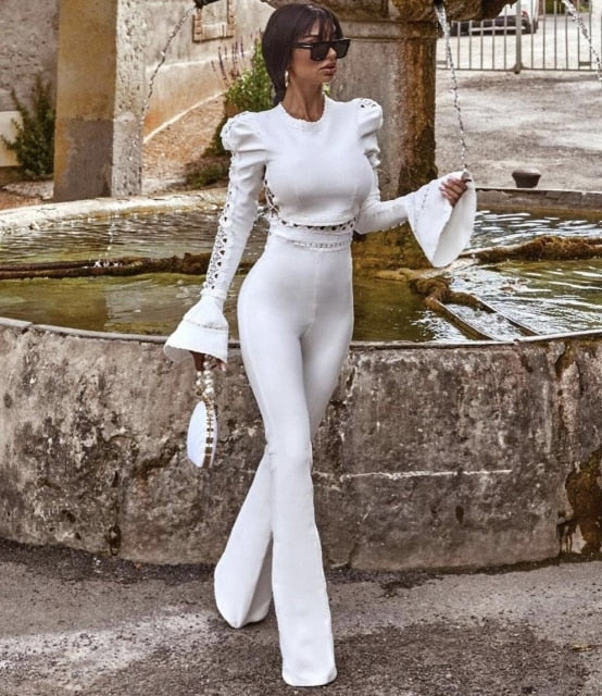 Long Sleeve 2Pcs Bandage Set - Veira Trending Shop