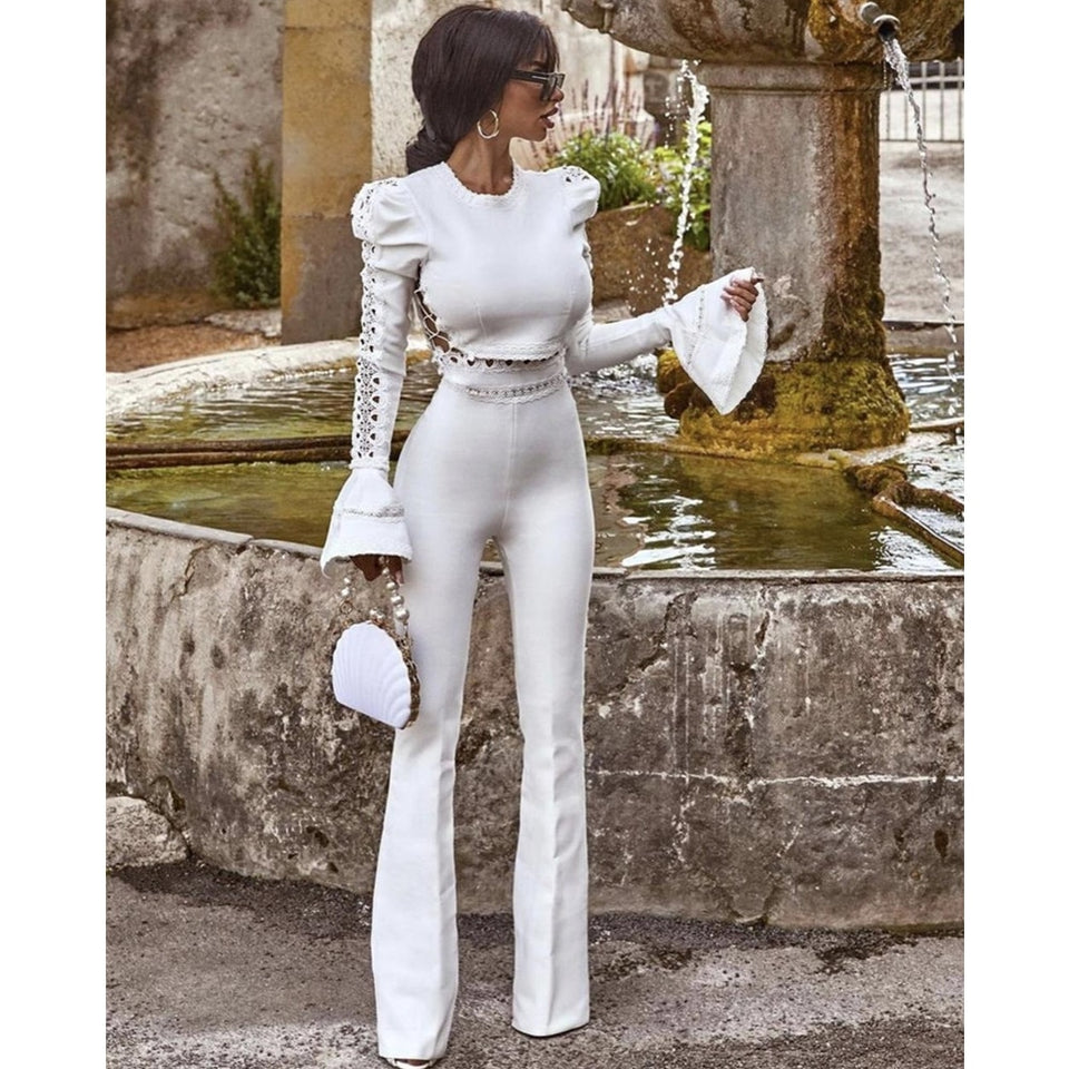 Long Sleeve 2Pcs Bandage Set - Veira Trending Shop