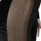 Rhinestone Patchwork Mesh Jumpsuit - Veira Trending Shop