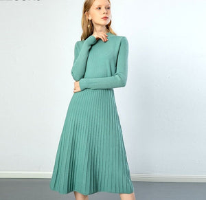 A-Line Long Sleeve Dress - Veira Trending Shop
