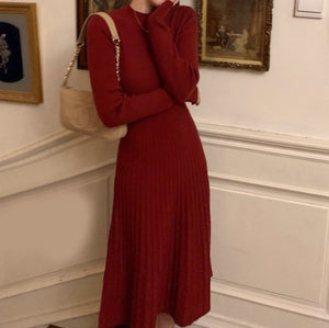 A-Line Long Sleeve Dress - Veira Trending Shop