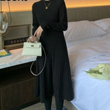 A-Line Long Sleeve Dress - Veira Trending Shop