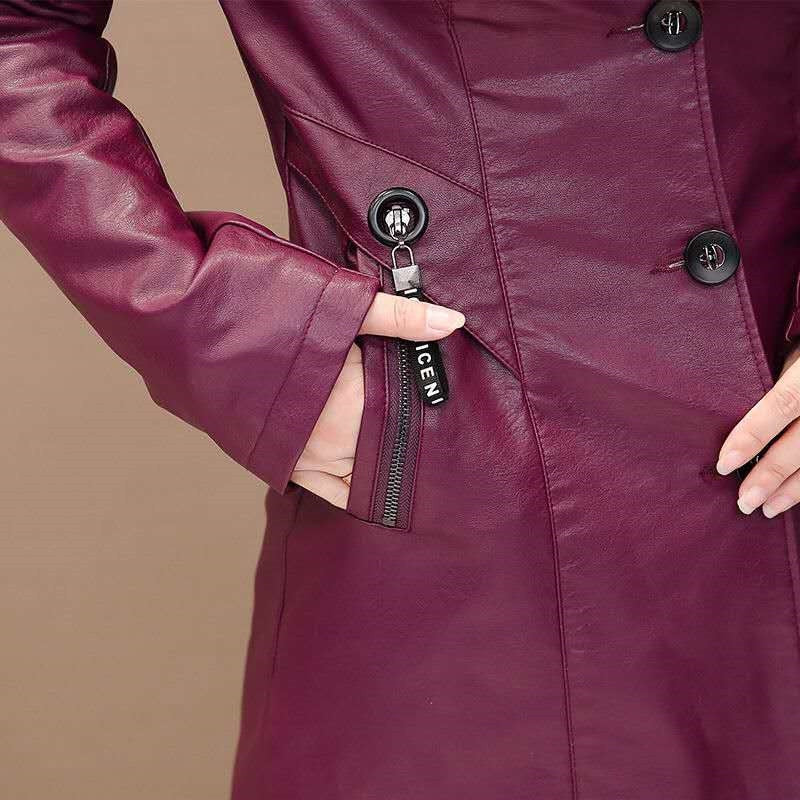 Faux Leather Blazer - Veira Trending Shop